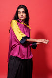 Dazzle Shirt - Dark Pink and Yellow