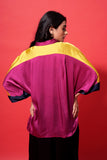 Dazzle Shirt - Dark Pink and Yellow