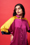 Dazzle Shirt - Dark Pink and Yellow