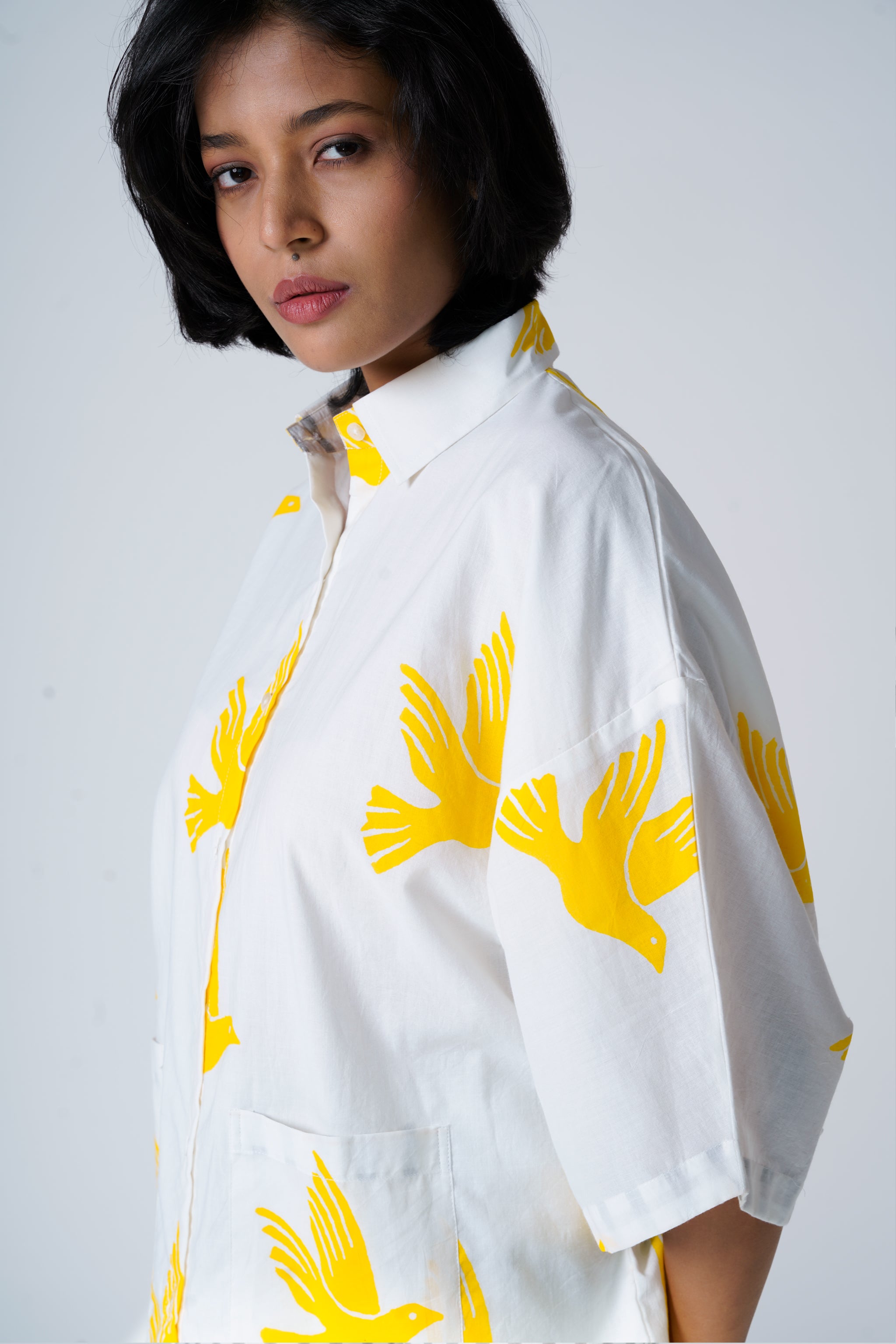 Sky Shirt Yellow & Cloud Pant Co-ord set