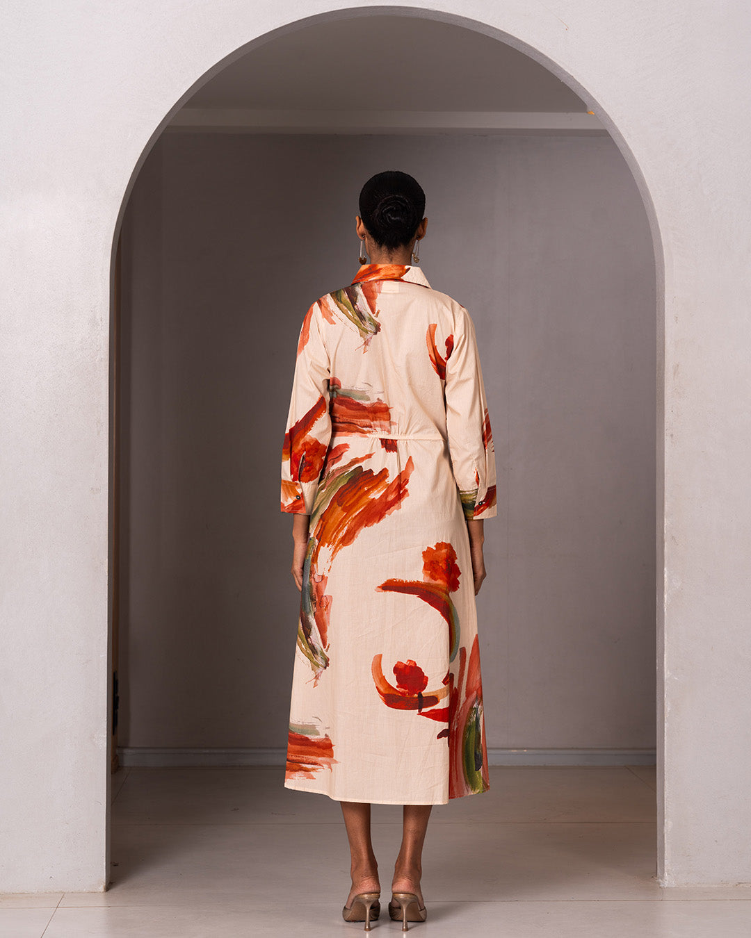 Sculpt Dress - Brown