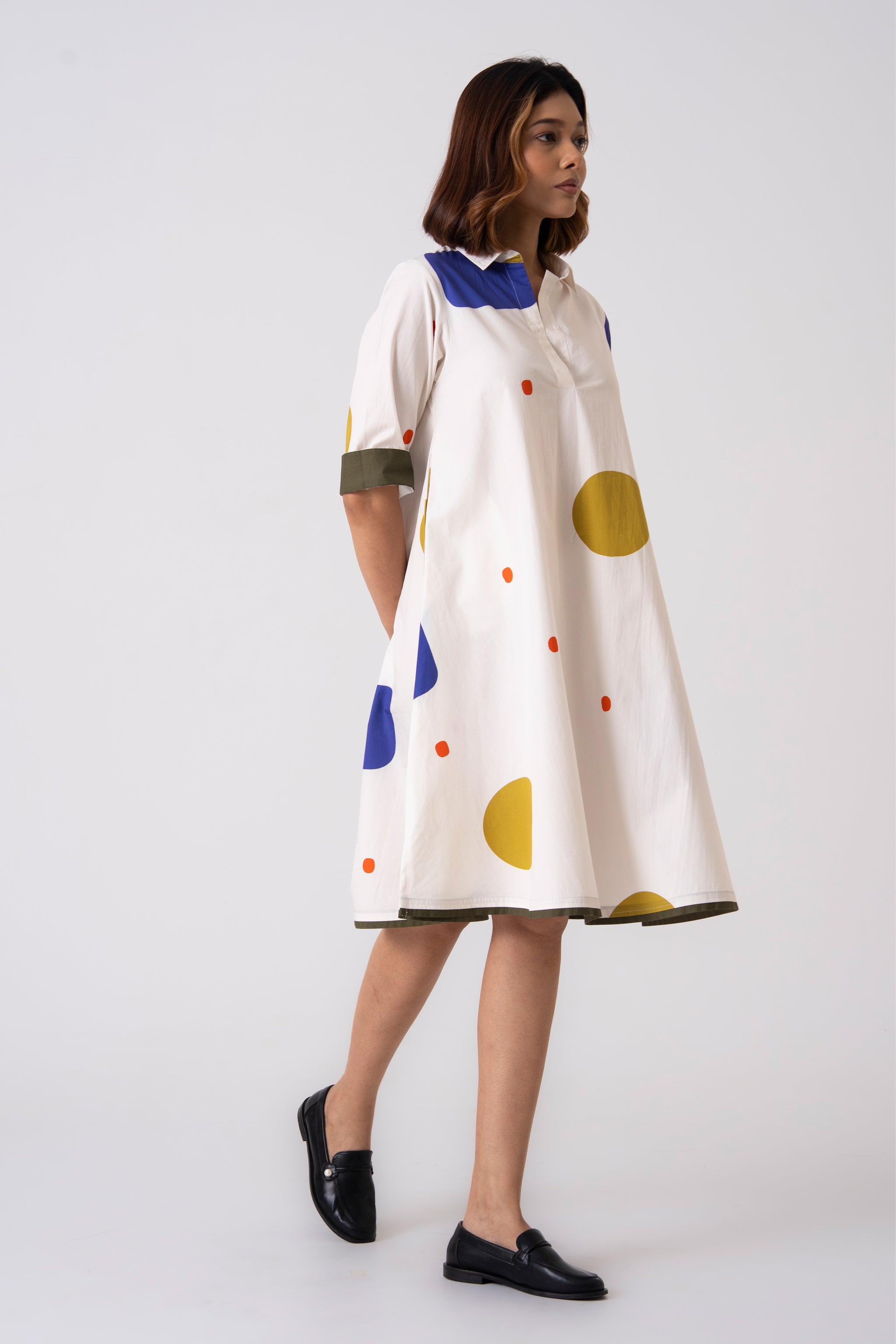 Spot Dress - Blue