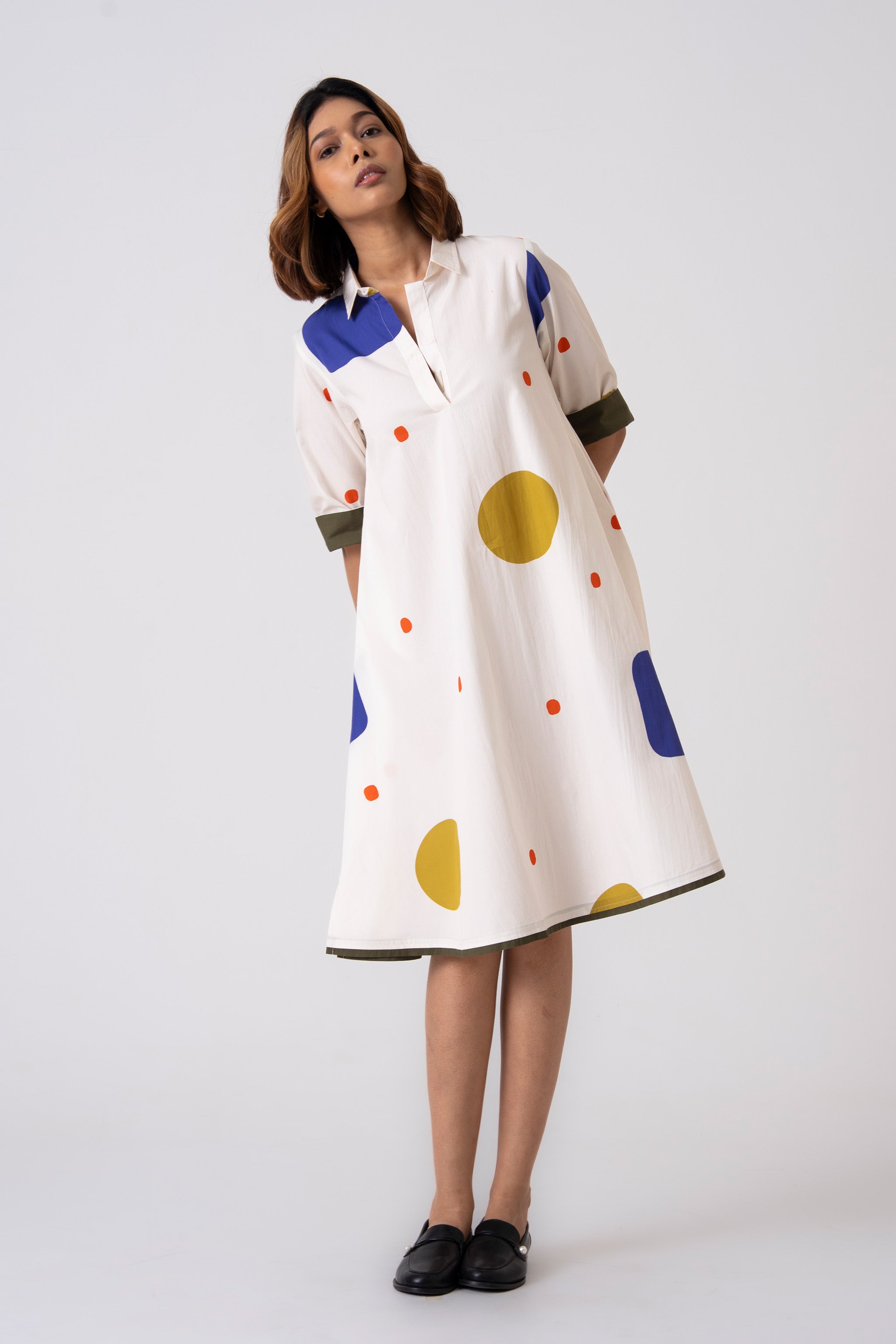 Spot Dress - Blue