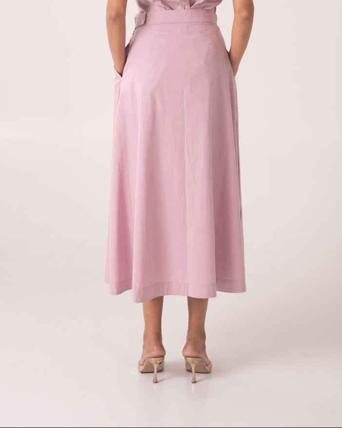 Code Skirt - Mauve Pink