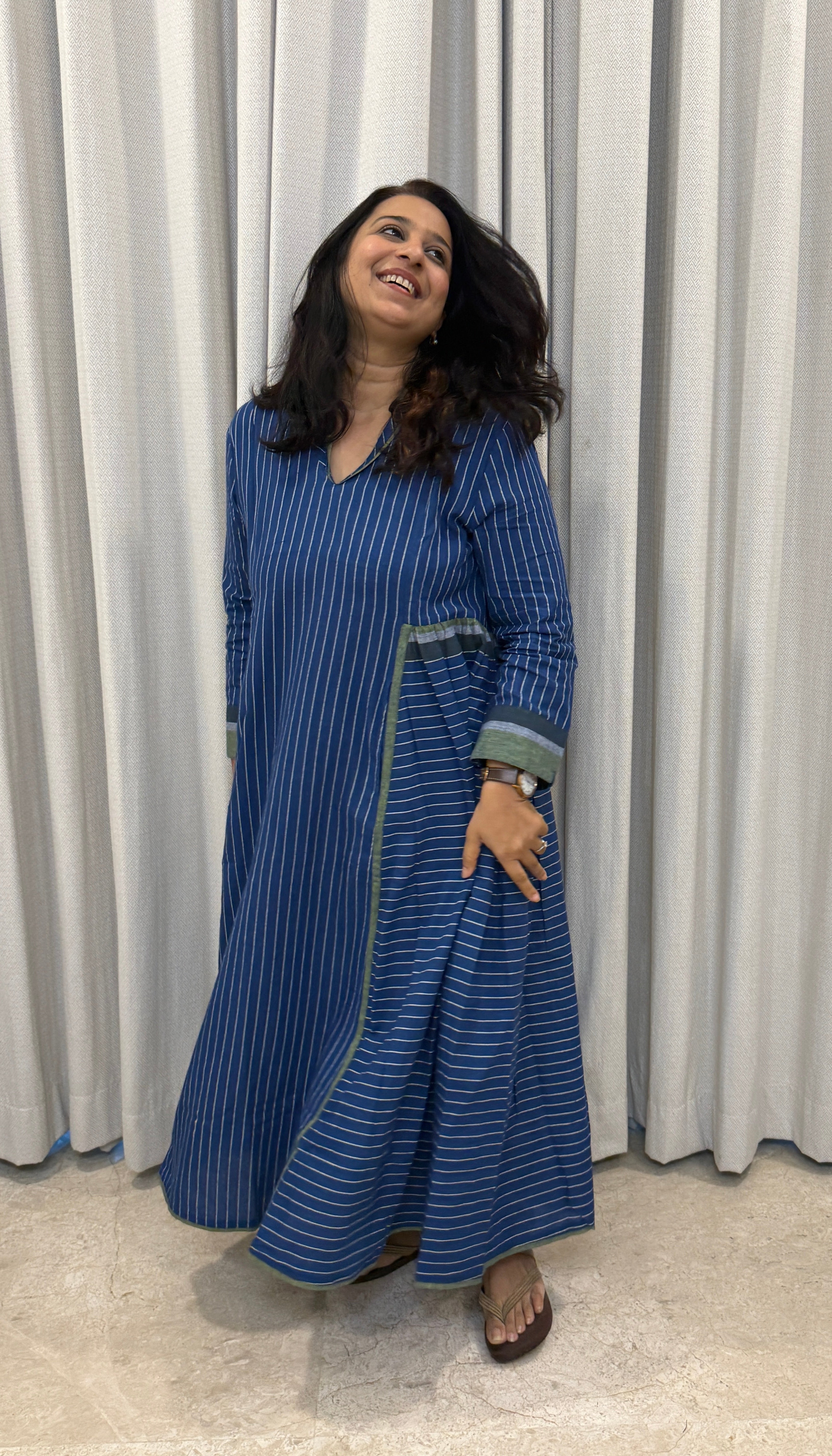 Nira Dress - Indigo Blue
