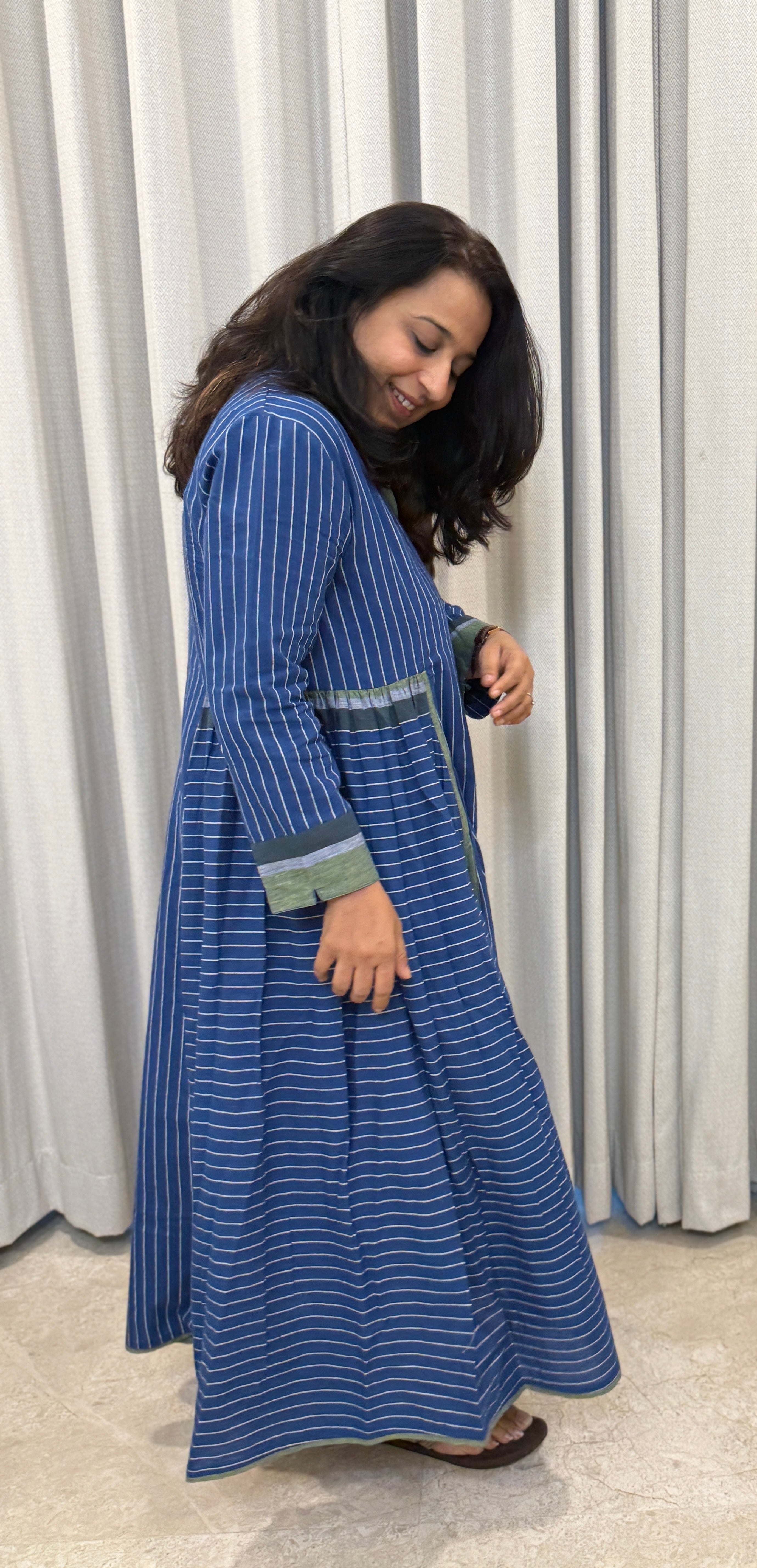Nira Dress - Indigo Blue