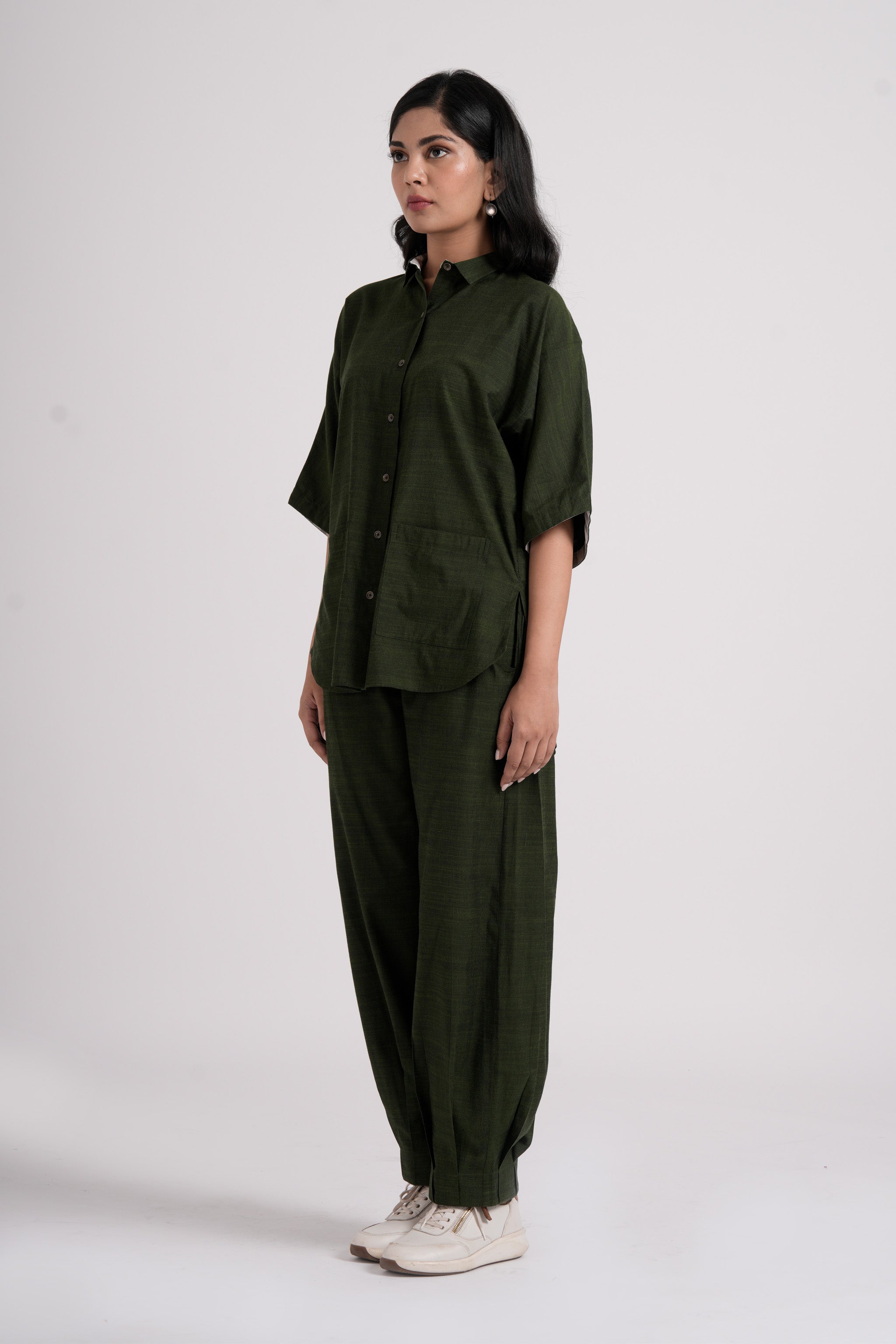 Lava Shirt & Blaze Pant Co-ord - Seaweed Green