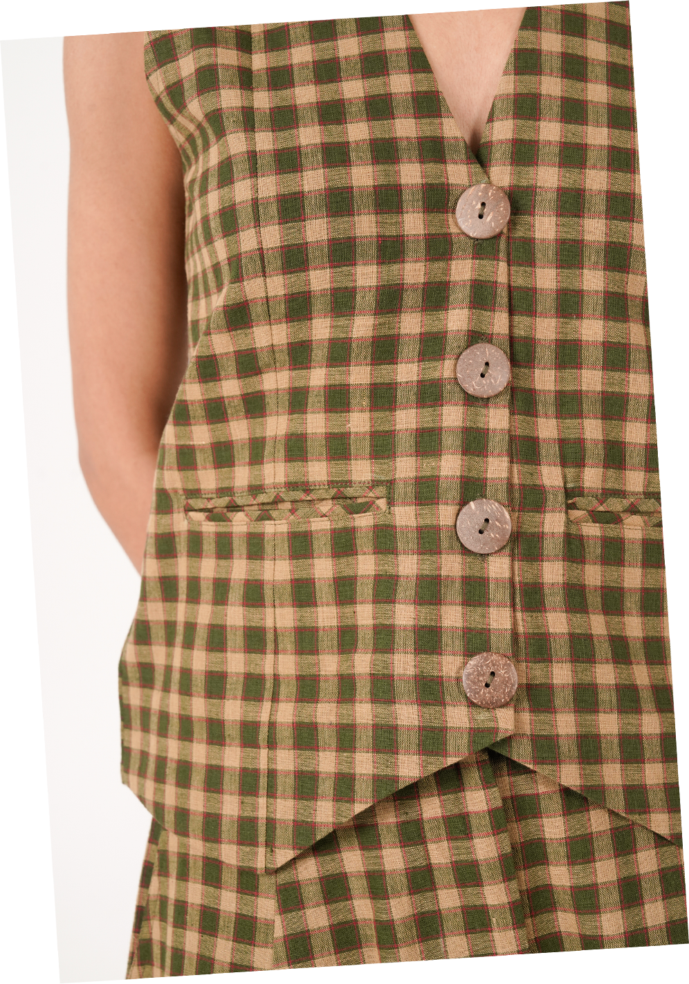 Check & mate set- Olive green