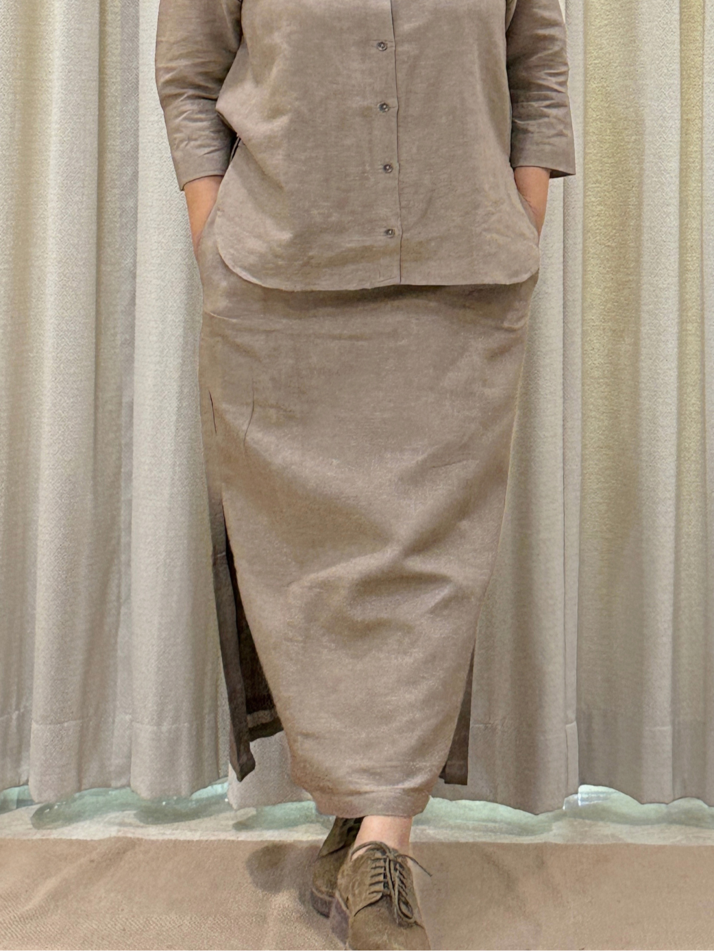 Verve Skirt - Dark Beige