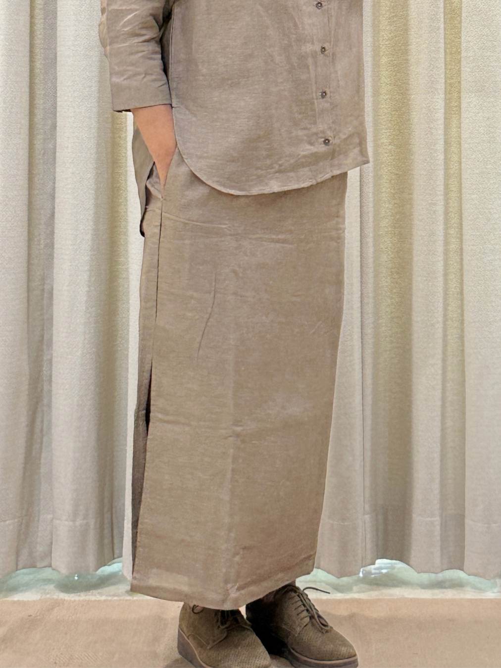 Verve Skirt - Dark Beige