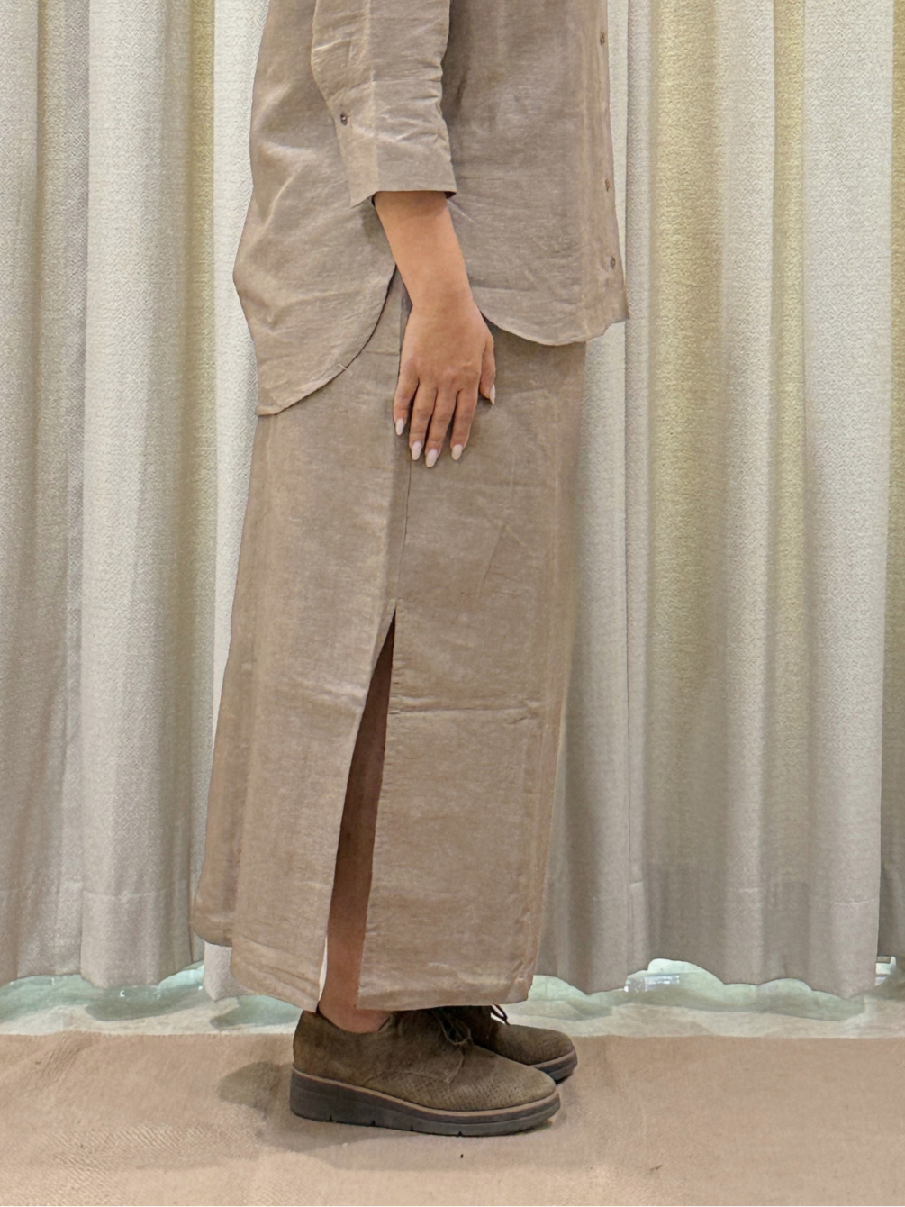 Verve Skirt - Dark Beige