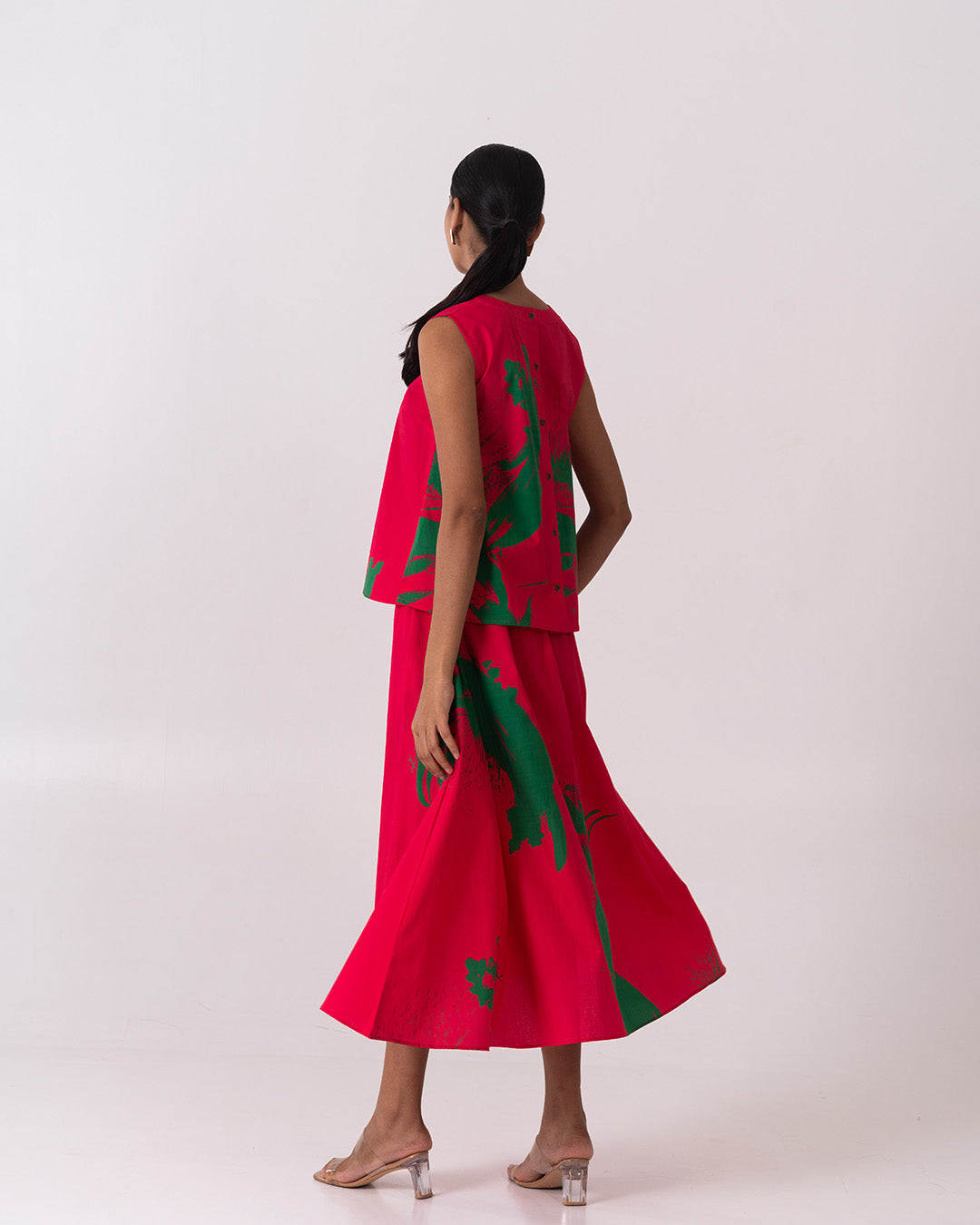 Fluid Skirt - Dark Pink