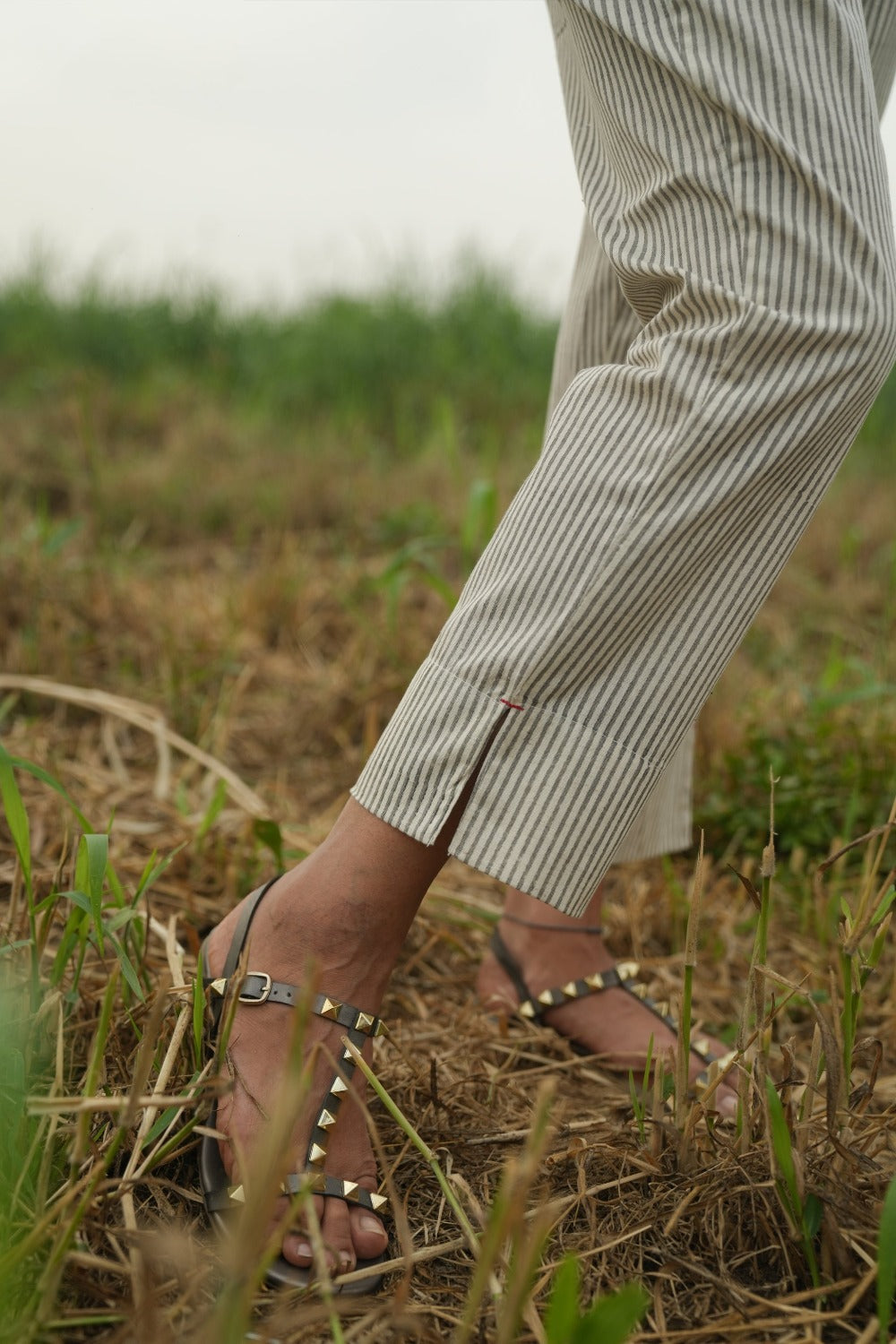 Traveller's pant - Grey Stripes