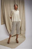 Pintuck top - Beige