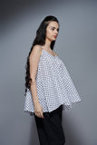 Retro Swirl - White Polka