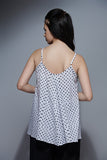 Retro Swirl - White Polka