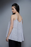 Retro Swirl - White Polka