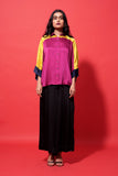 Dazzle Shirt - Dark Pink and Yellow