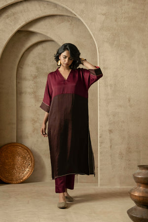 Vira - Maroon & Brown