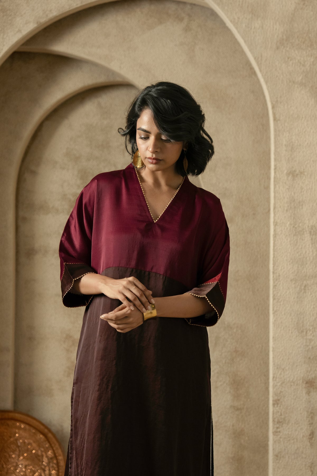 Vira - Maroon & Brown