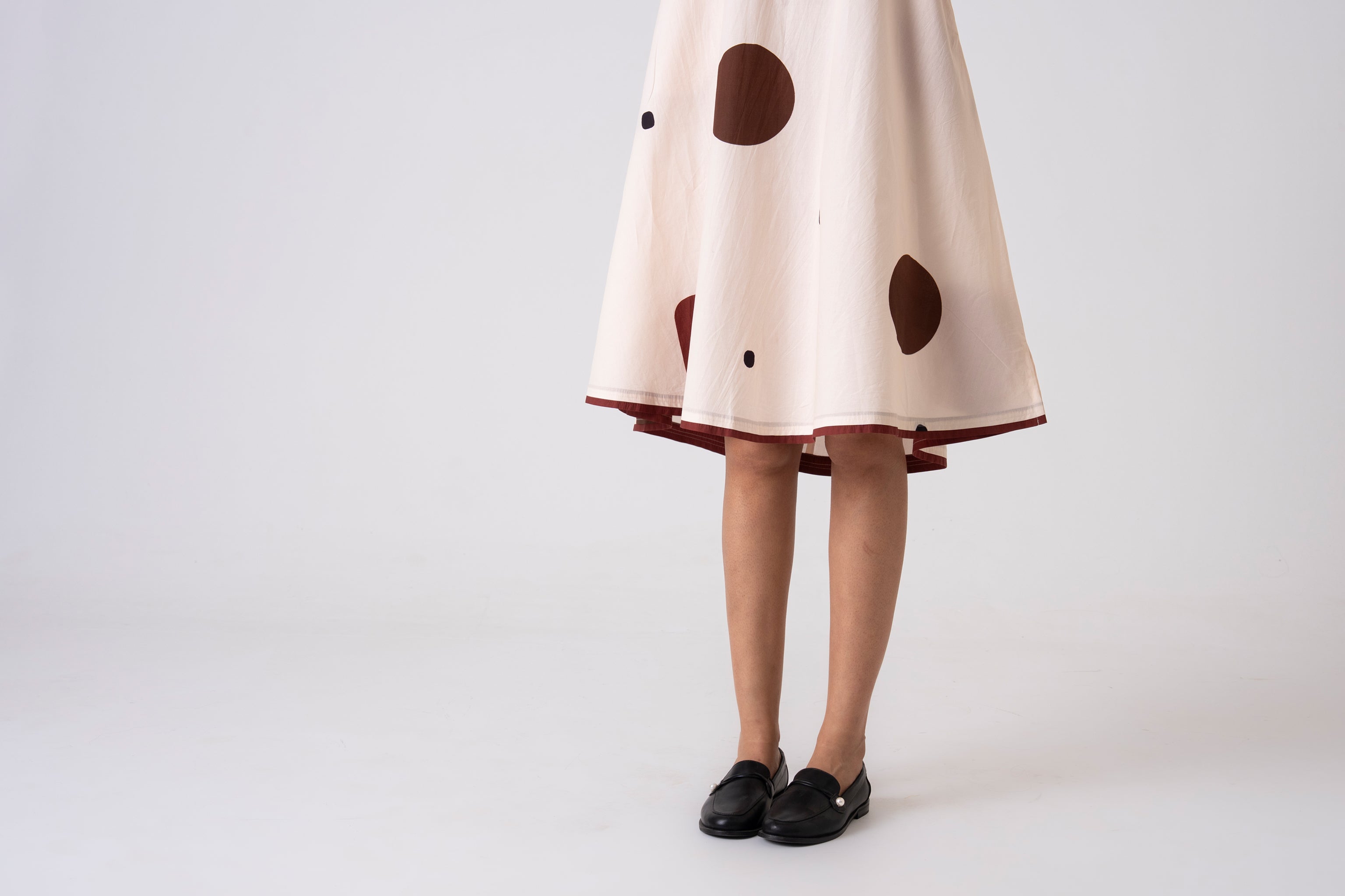 Spot Dress - Brown