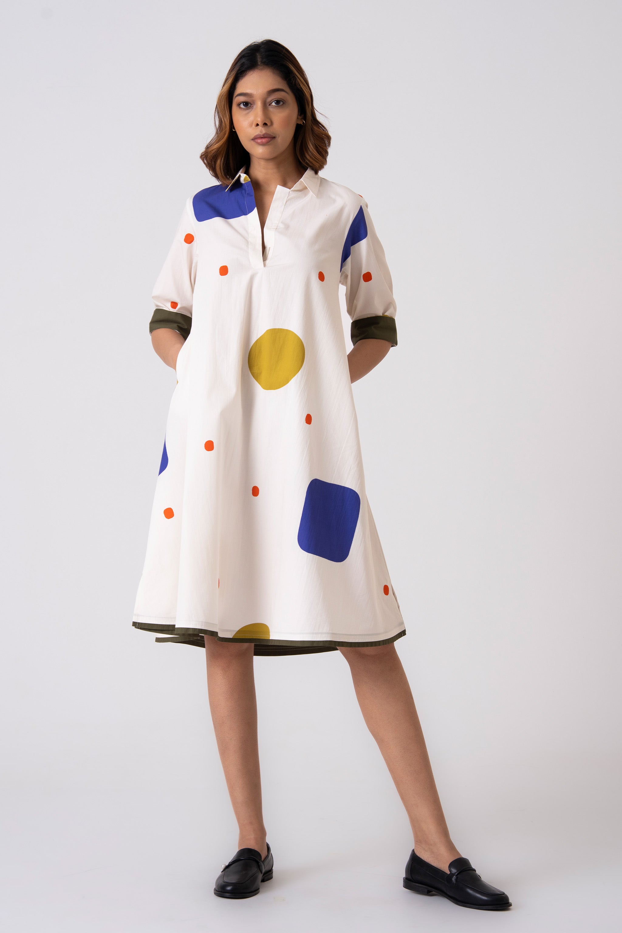 Spot Dress - Blue