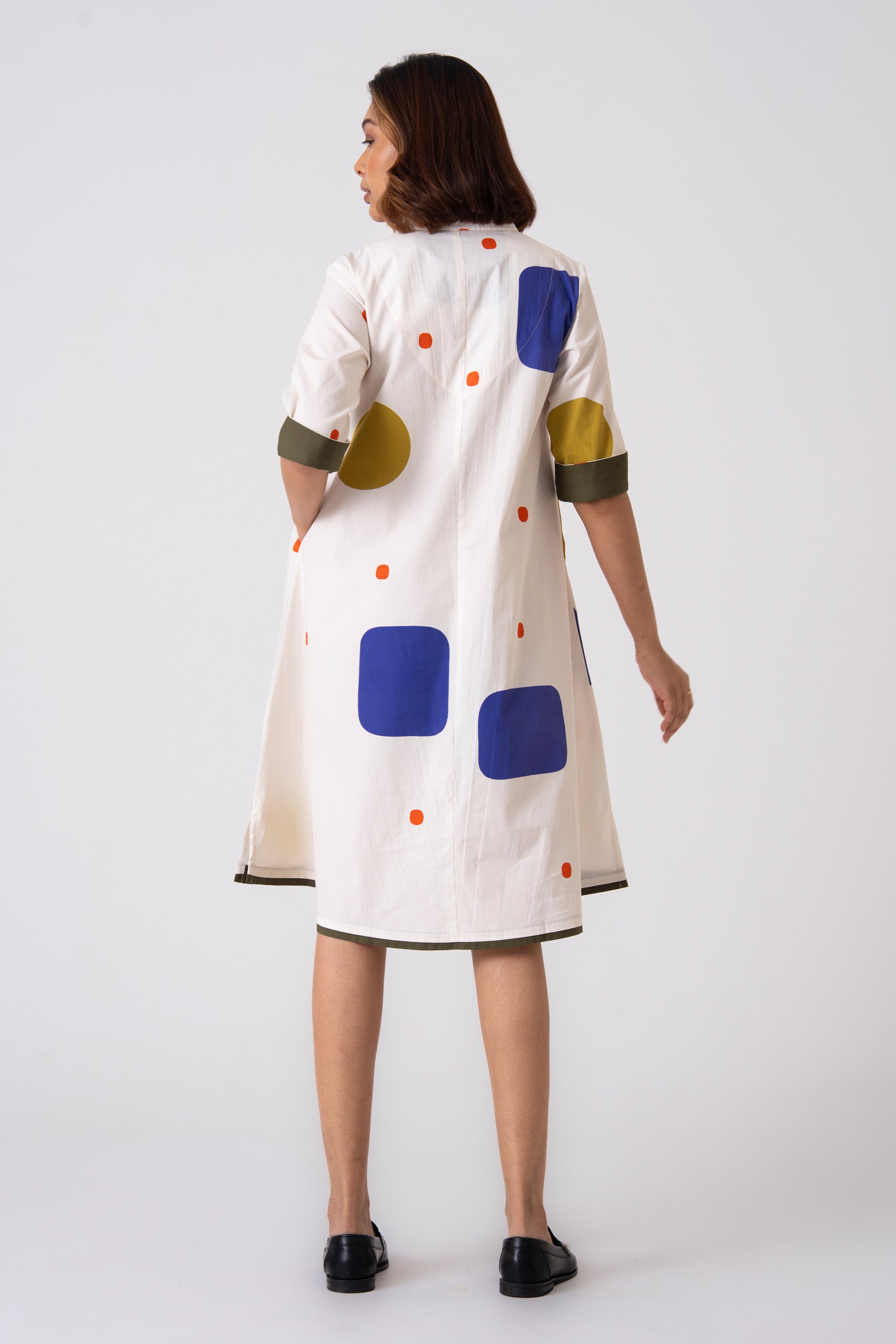 Spot Dress - Blue