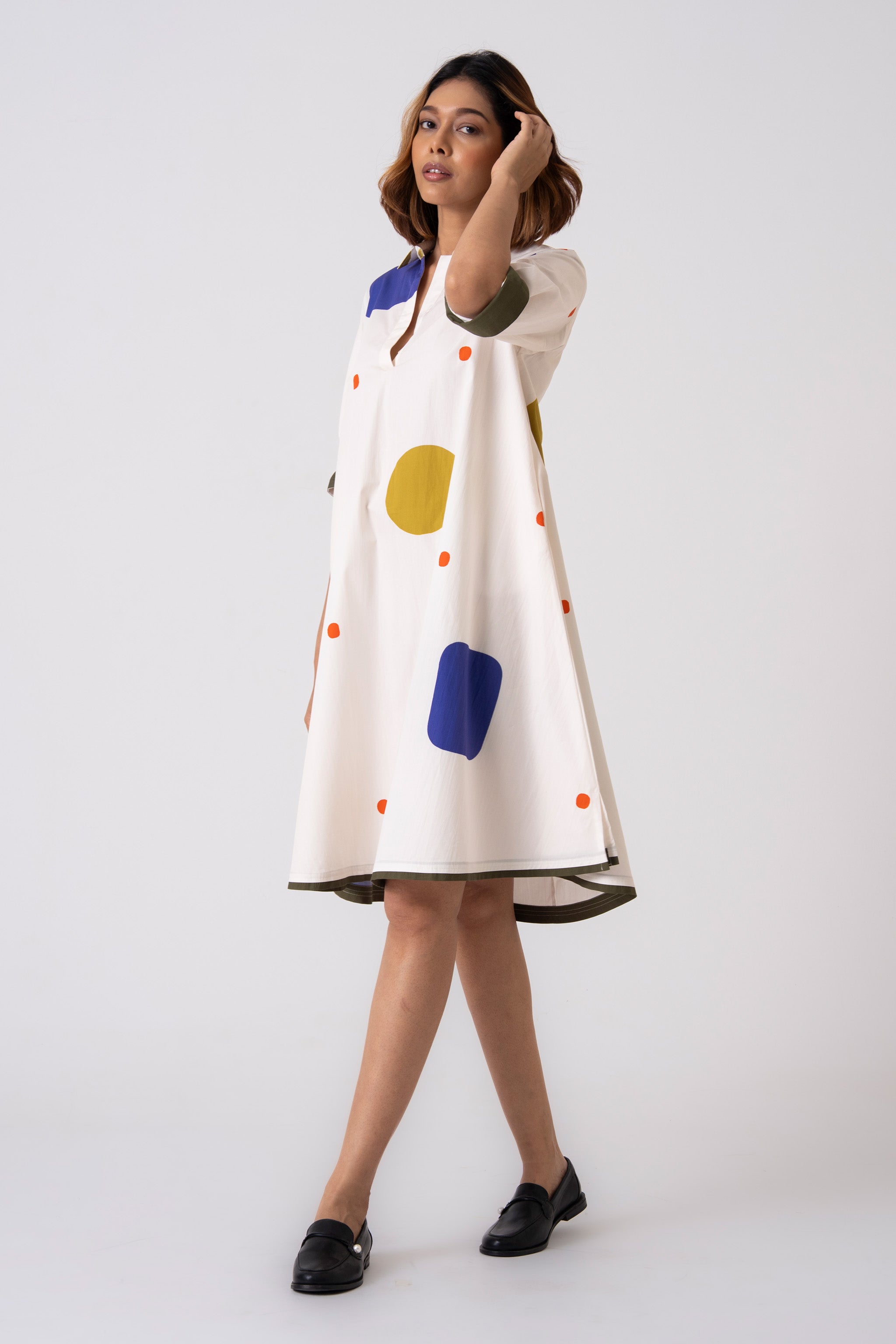 Spot Dress - Blue