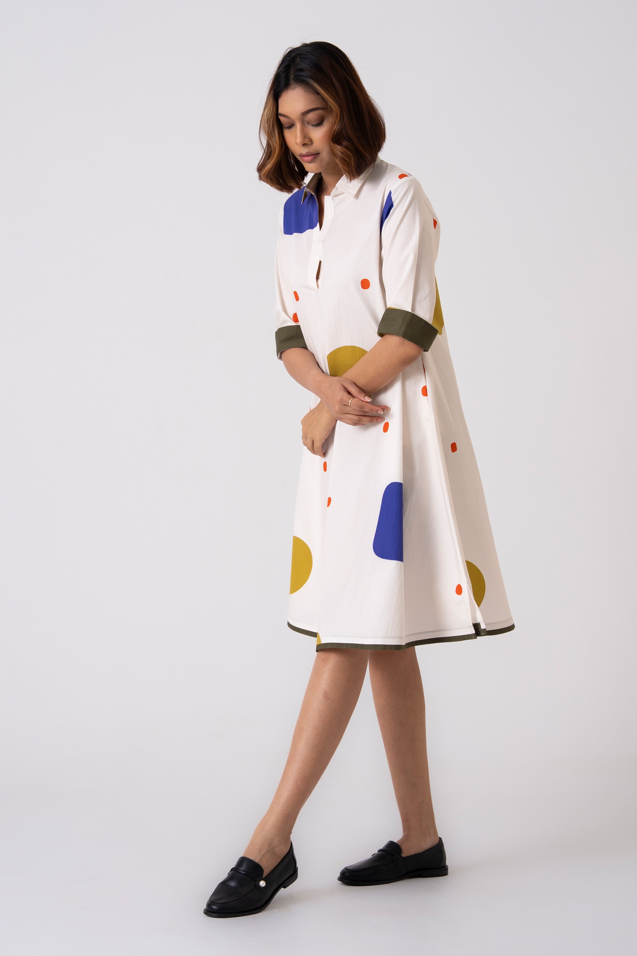 Spot Dress - Blue