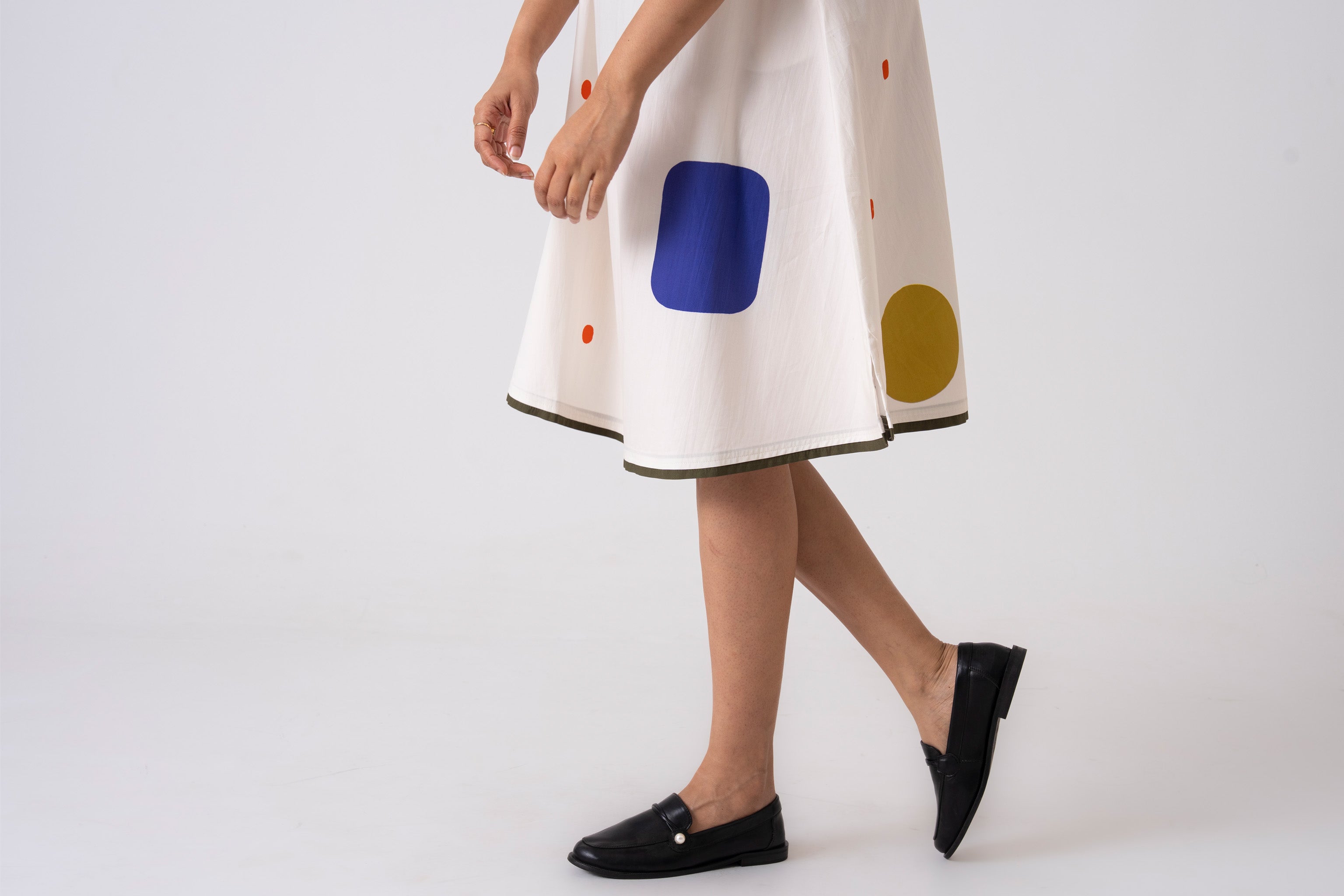 Spot Dress - Blue