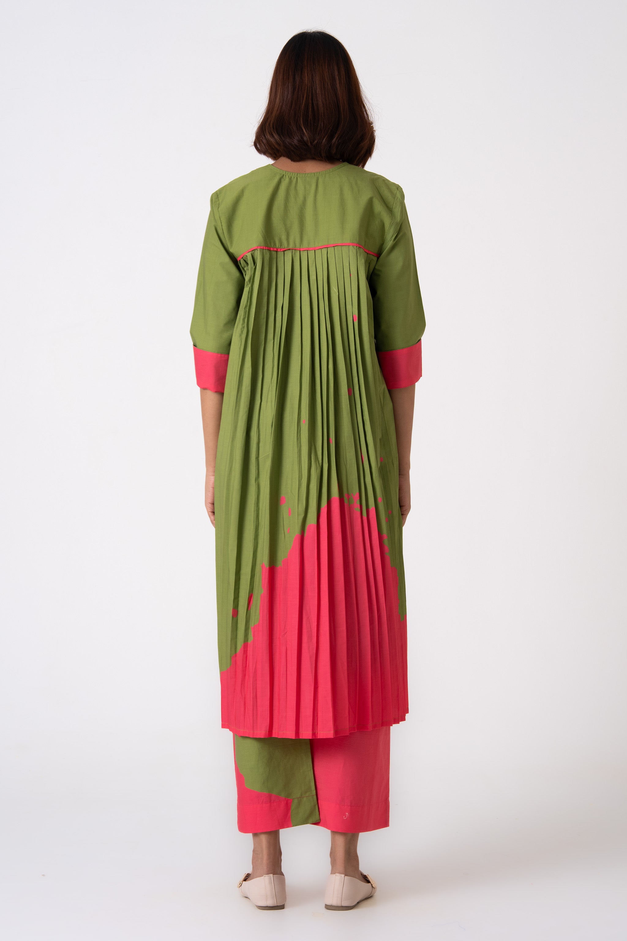 Splatter Co-ord - Green & Pink