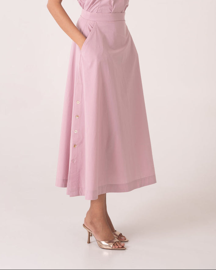 Code Skirt - Mauve Pink
