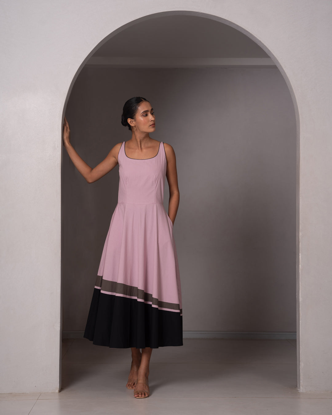 Muse Dress - Mauve Pink