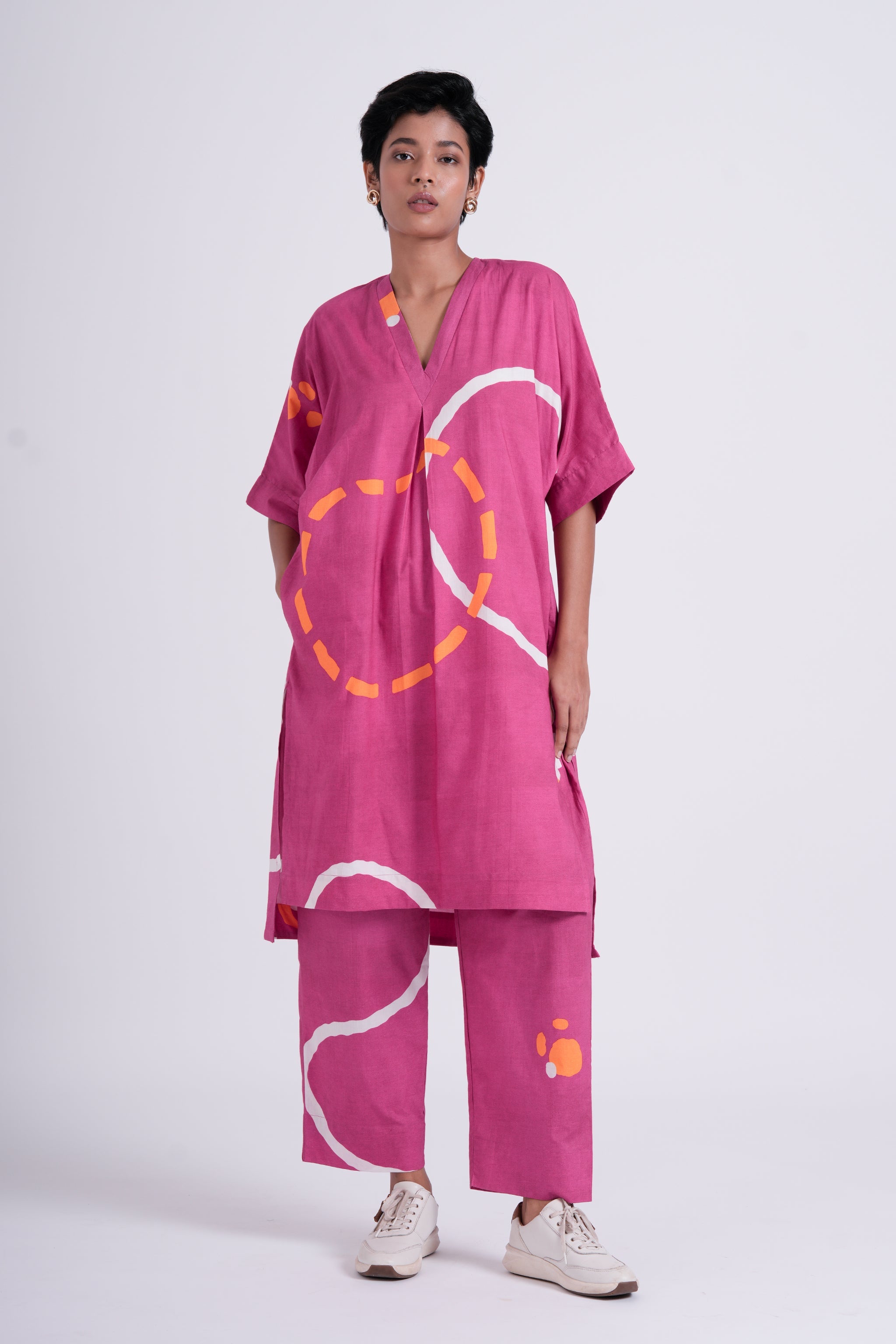 Ease Tunic - Poppy Pink