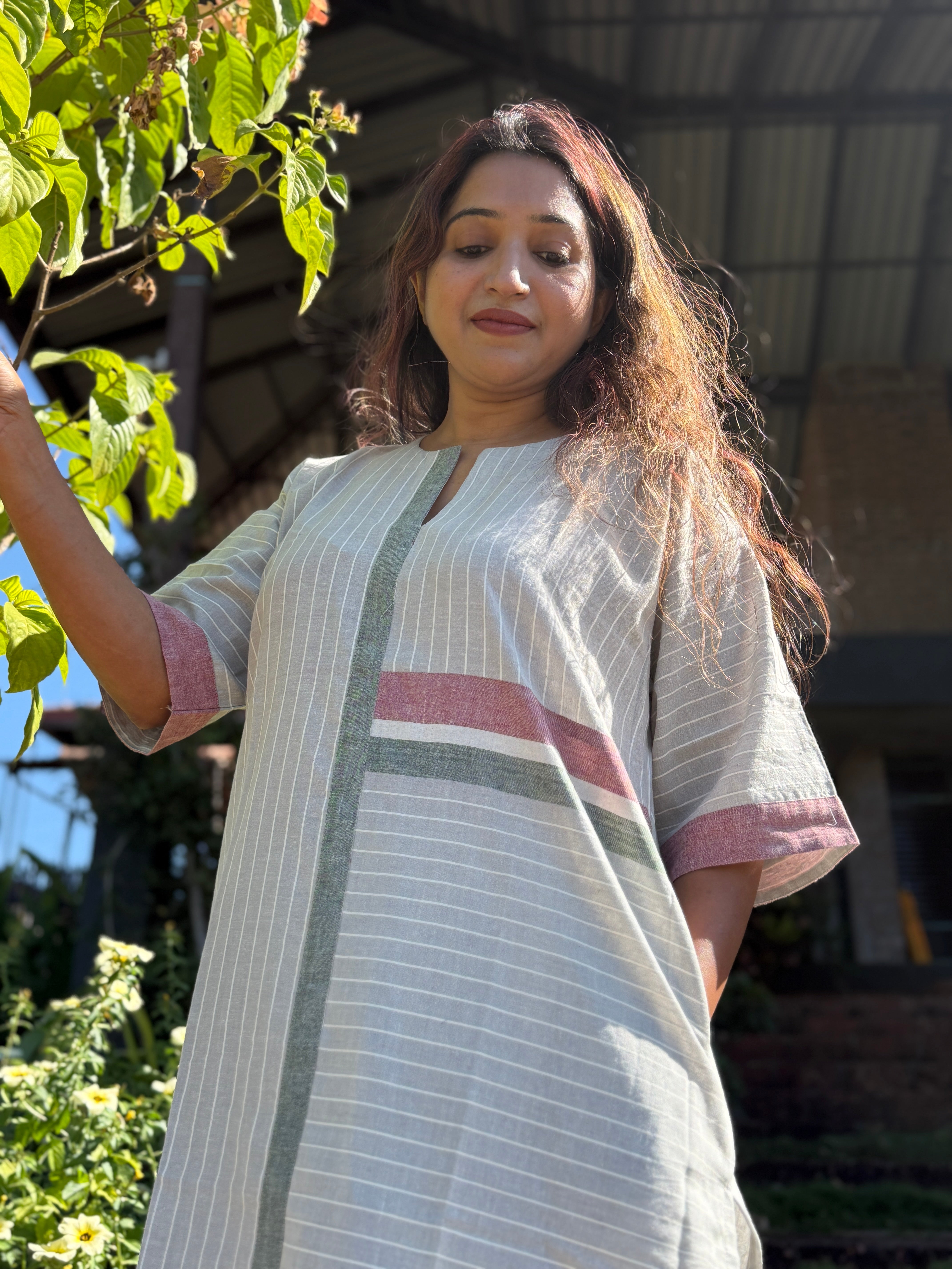 Serene Stripe Set - Grey