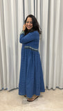 Nira Dress  - Indigo Blue