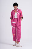 Lava Shirt & Blaze Pant Co-ord - Poppy Pink