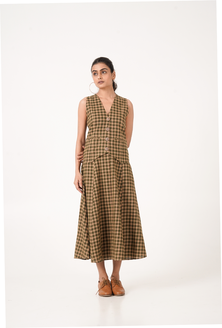 Check & mate set- Olive green