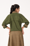 Plaid Jacket - Olive Green