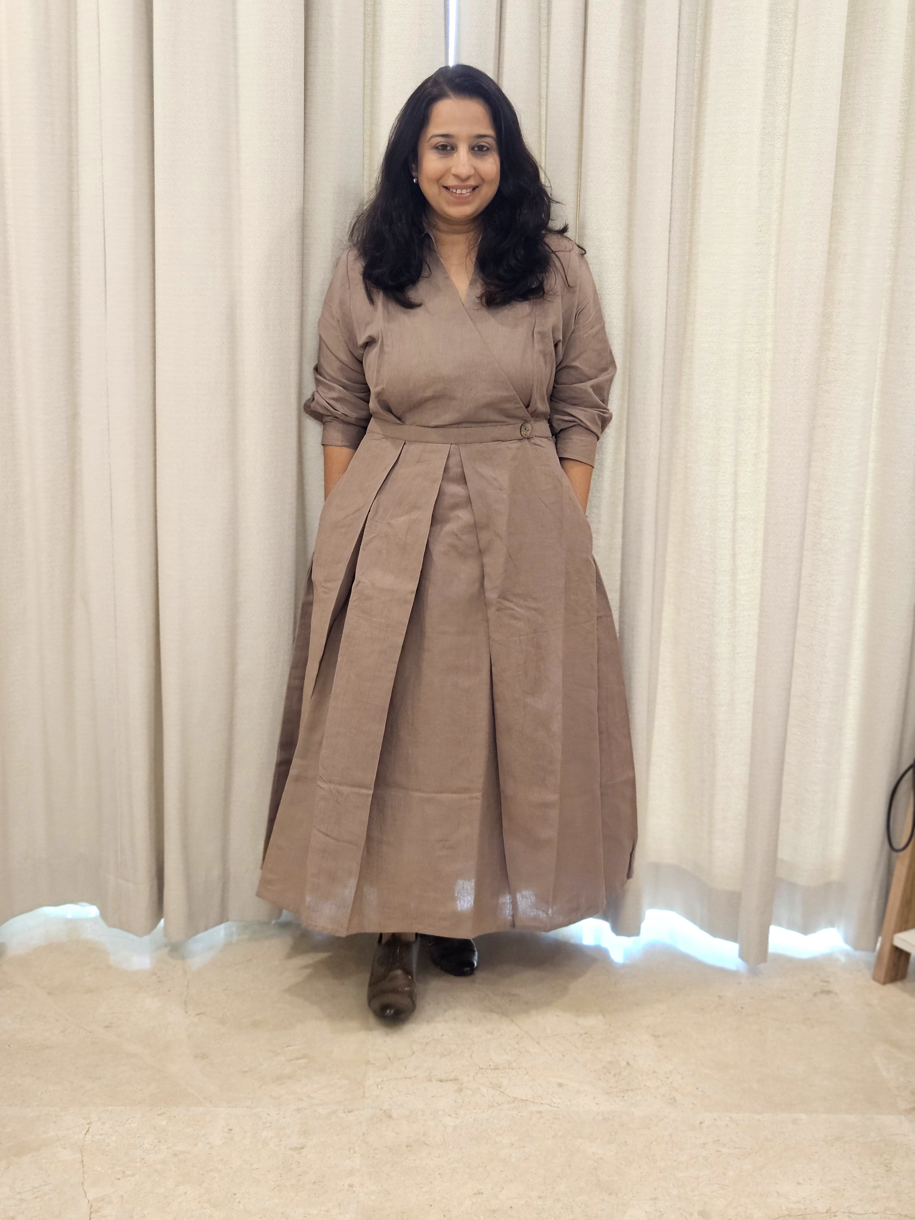 Sculpt Dress - Dark Beige