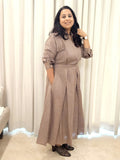 Sculpt Dress - Dark Beige