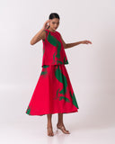 Fluid Skirt  - Dark Pink