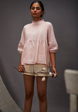 Pintuck top - Pink
