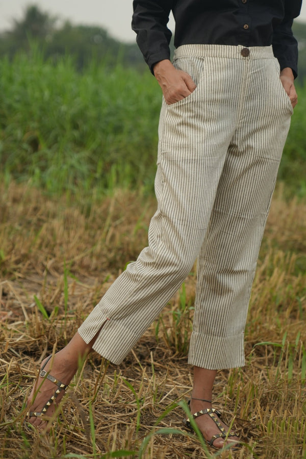 Traveller's pant - Grey Stripes