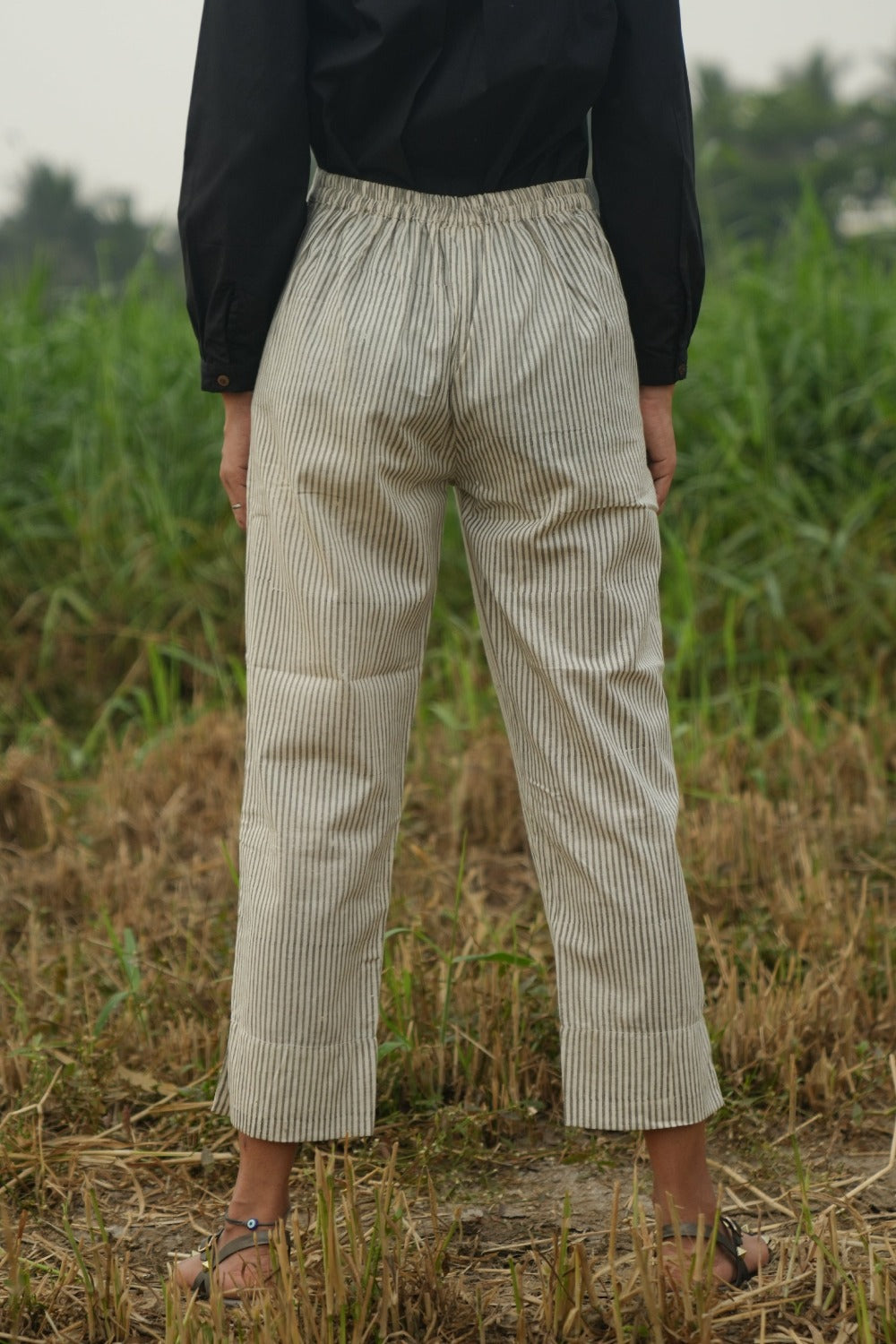 Traveller's pant - Grey Stripes