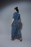 On-the-go girl Dhoti - Indigo Blue